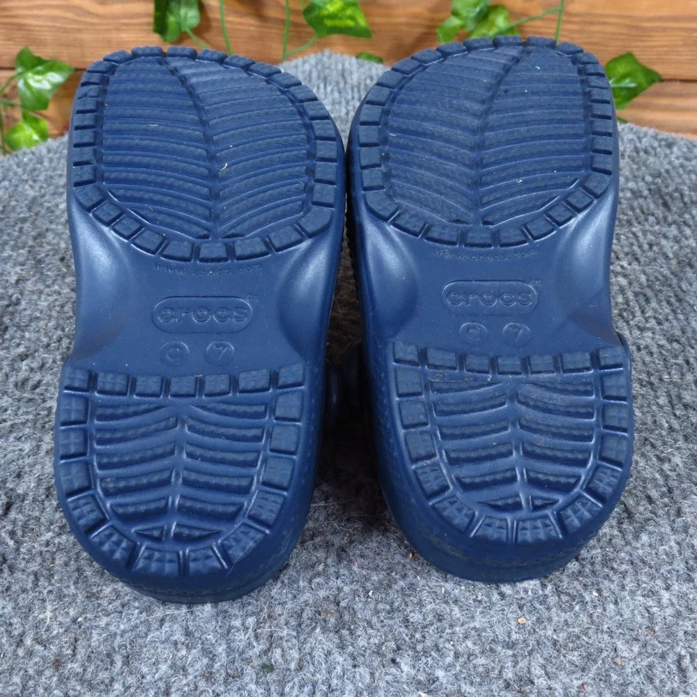 Crocs Classic Clog Baby Unisex Shoes Size 7C Water Friendly Play Navy Blue